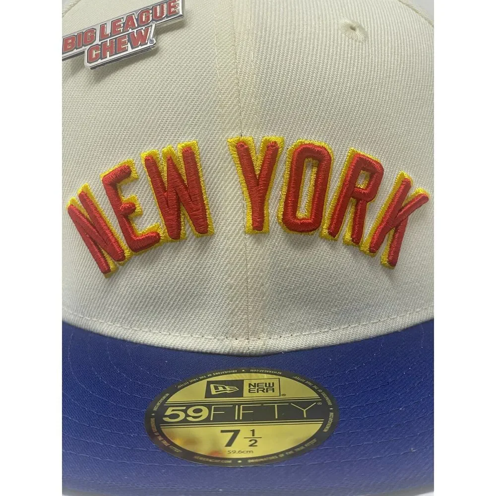 New Era New York Yankees x Big League Chew 59FIFTY Fitted Hat Mens Size 7 1/2‎